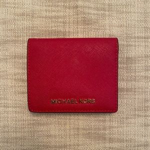 Red Michael Kors Wallet